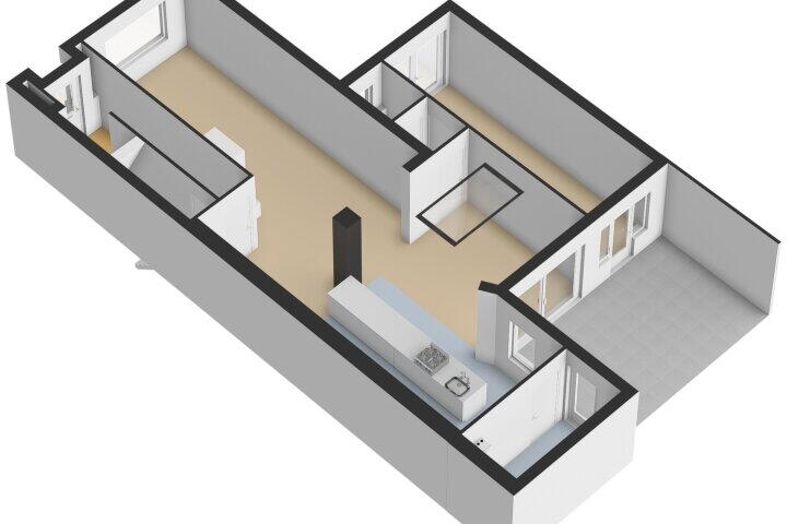 Plattegrond – Grotestraat 5, Linne