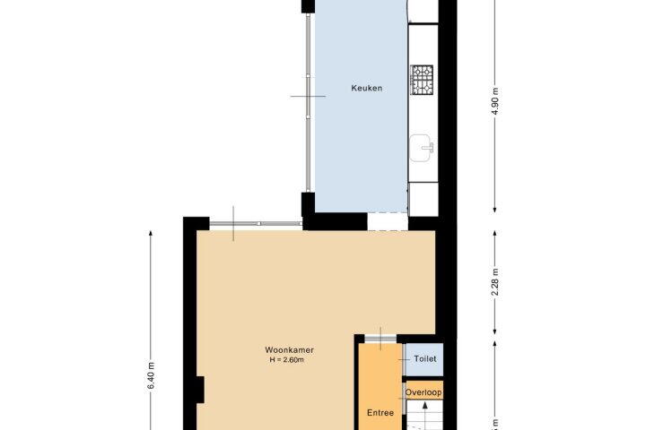 Plattegrond – Gulicksestraat 19, Sittard