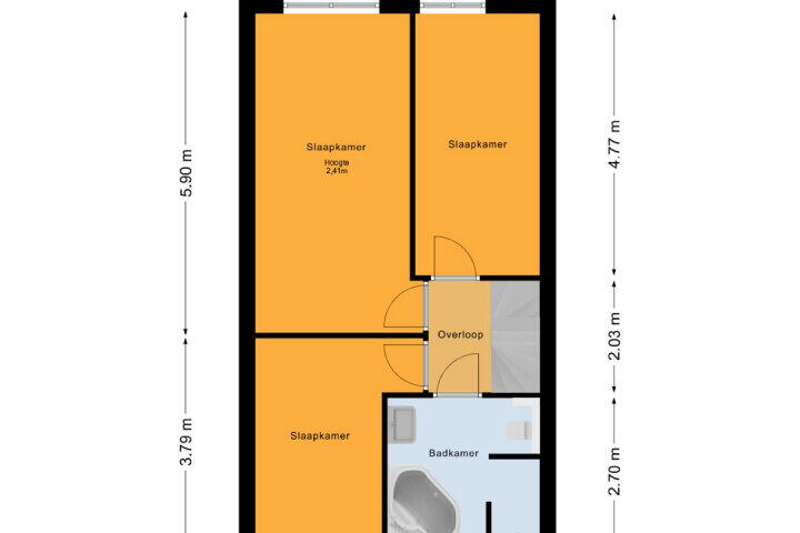 Plattegrond – Gustaaf Gelderstraat 50, Almere
