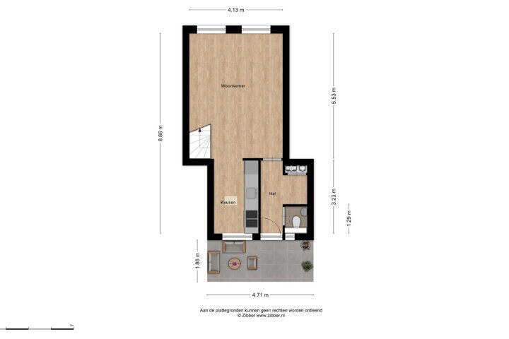 Plattegrond – Haagdijk 3 A, Breda