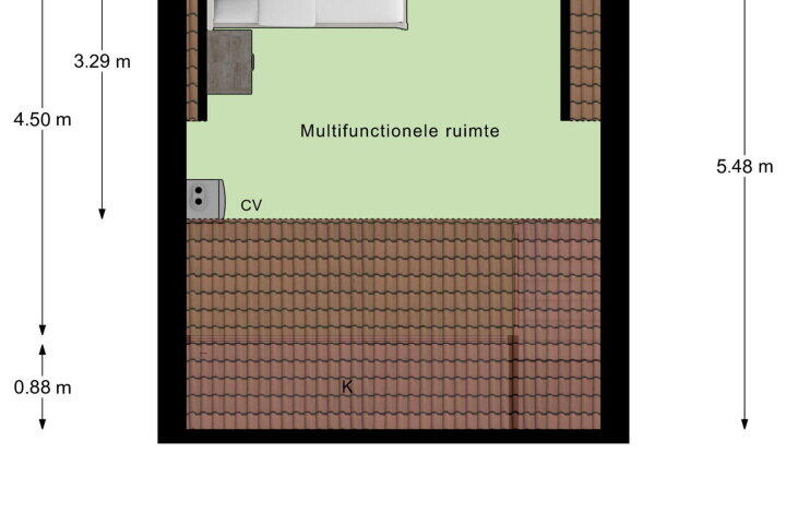 Plattegrond – Haagdoornstraat 80, Arnhem