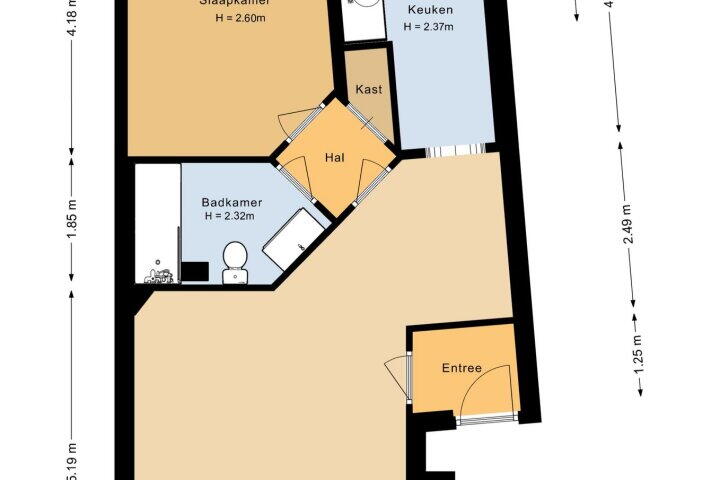 Plattegrond – Haagweg 268, Breda