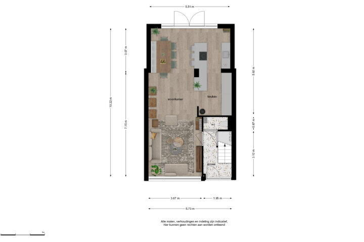 Plattegrond – Haamstedestraat 6, Breda
