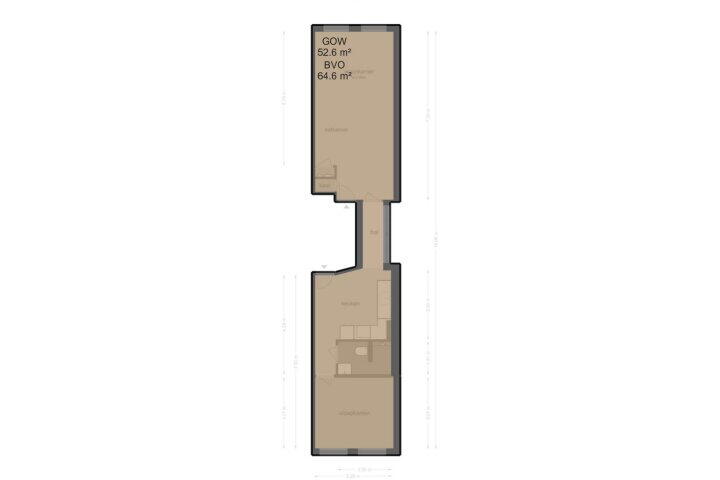 Plattegrond – Haarlemmerdijk 30 2, Amsterdam