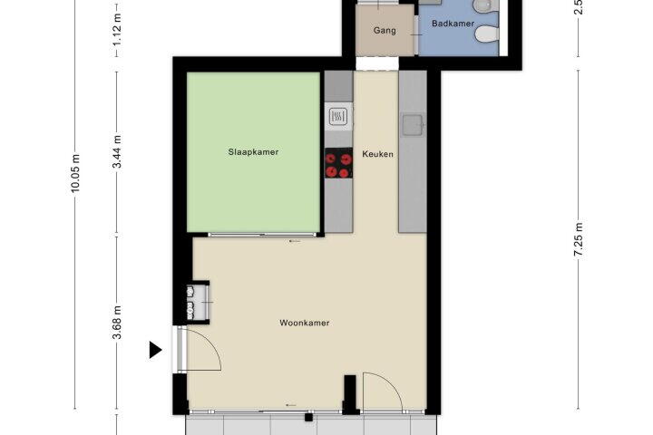 Plattegrond – Haarlemmerweg 418, Amsterdam