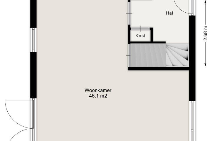 Plattegrond – Haarweg 15 B22, Tiendeveen