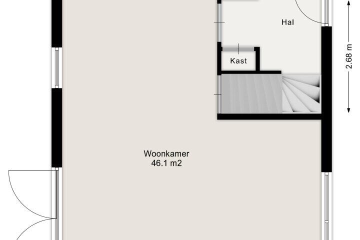 Plattegrond – Haarweg 15 B22a, Tiendeveen