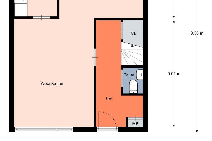 Plattegrond – Haasakkers 7, Peize