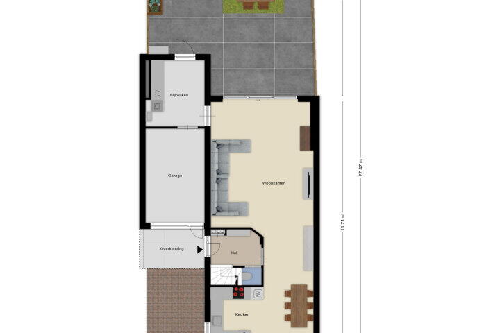 Plattegrond – Hagedisberg 13, Roosendaal