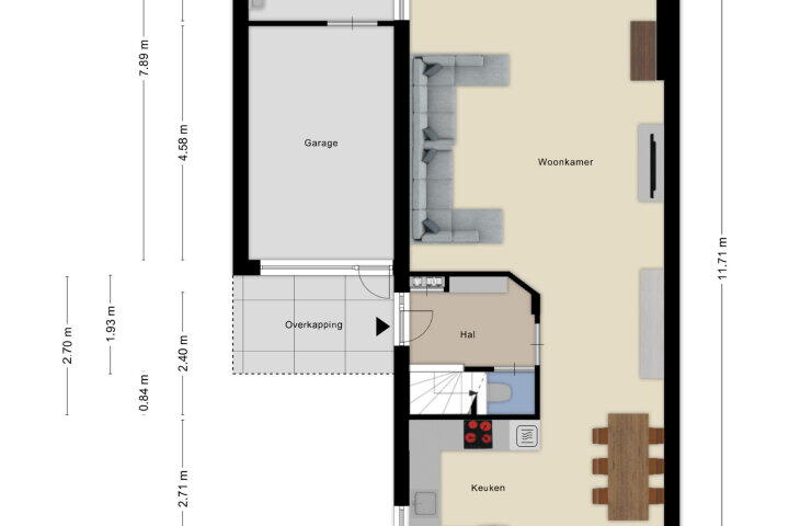 Plattegrond – Hagedisberg 13, Roosendaal