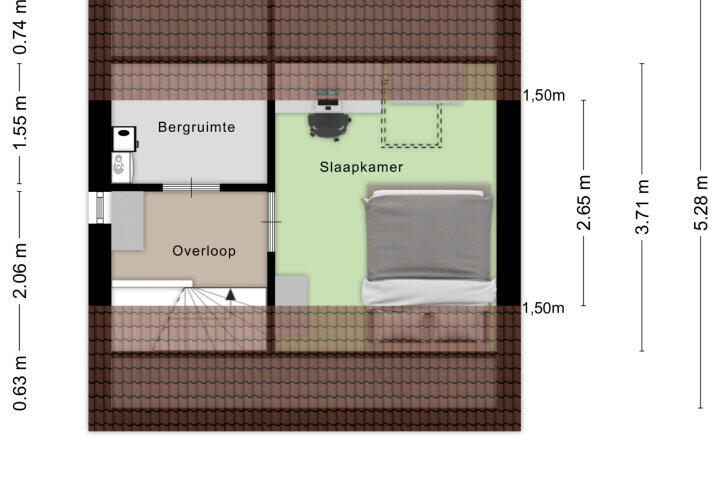 Plattegrond – Hagedisberg 13, Roosendaal