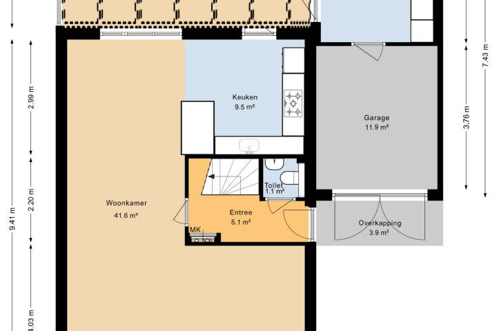 Plattegrond – Haking 10, Vledder