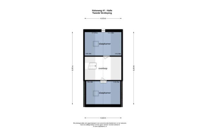 Plattegrond – Halseweg 41, Halle