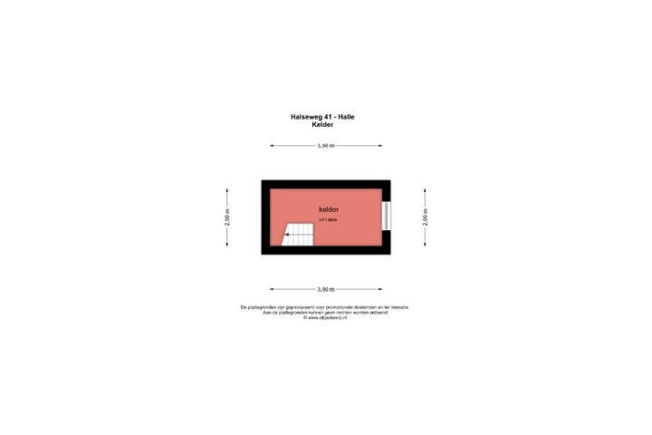 Plattegrond – Halseweg 41, Halle