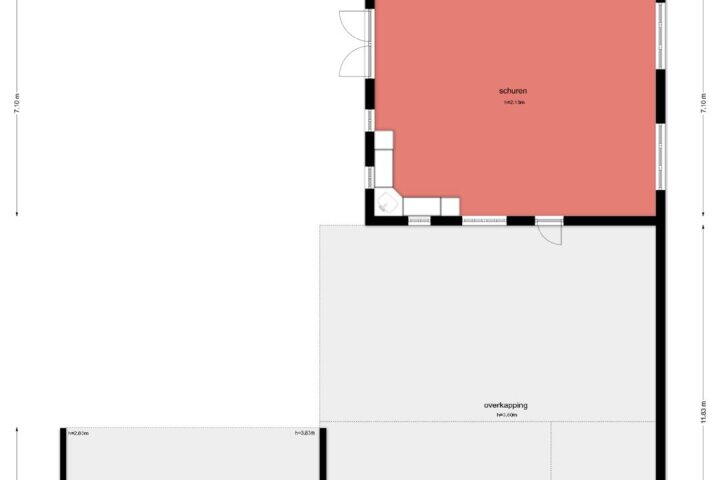 Plattegrond – Halseweg 41, Halle