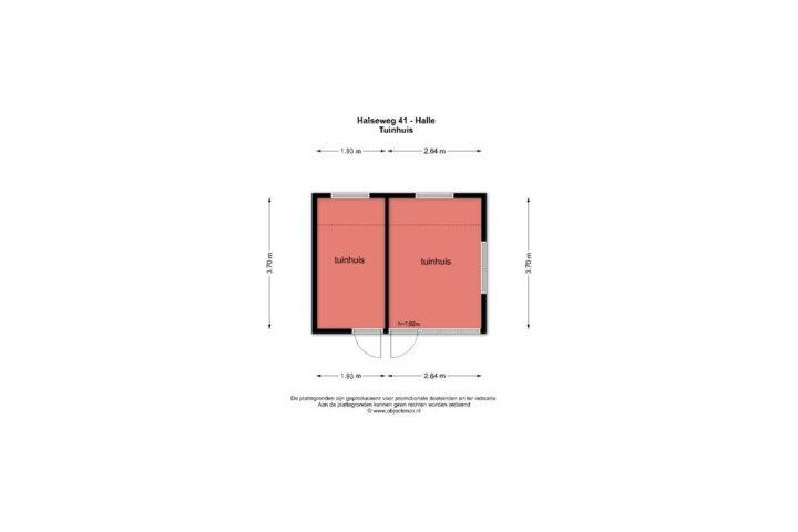 Plattegrond – Halseweg 41, Halle