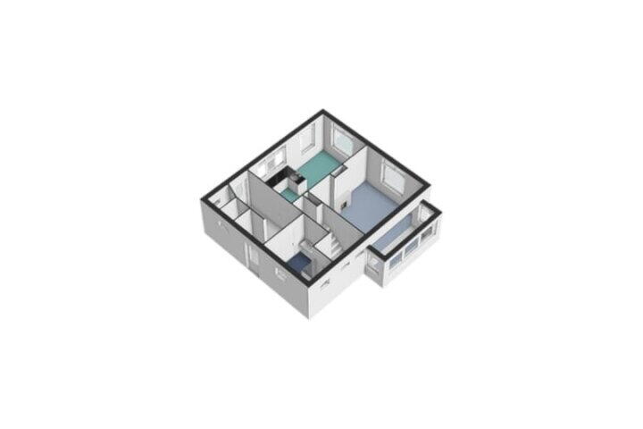 Plattegrond – Halseweg 41, Halle
