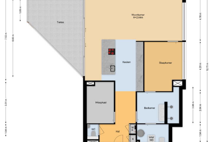 Plan – Halvemaanpassage 75, Rotterdam