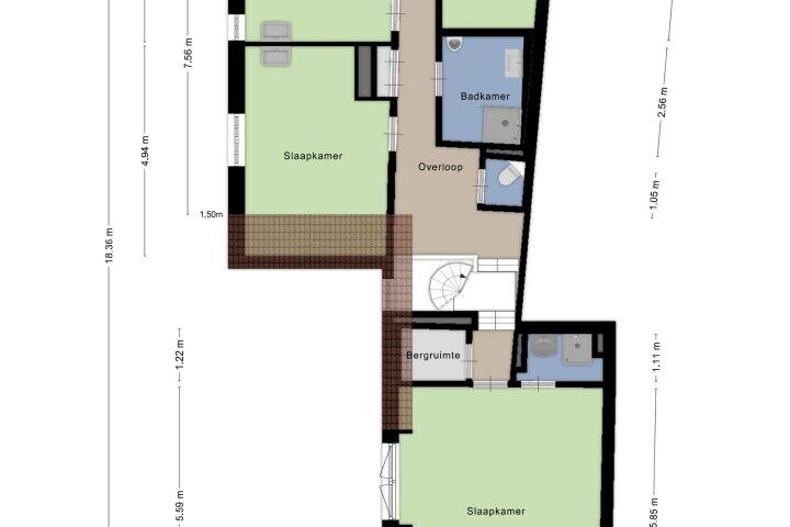 Plattegrond – Hamerstraat 16, Eys