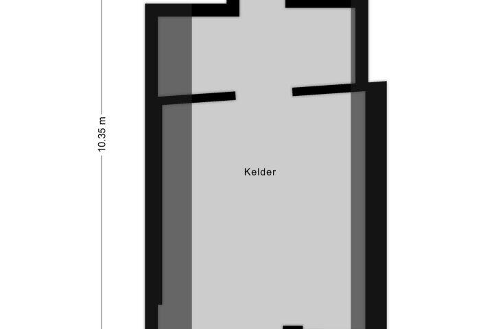 Plattegrond – Hamstraat 22, Grave
