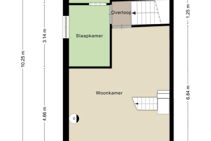 Plattegrond – Hamstraat 22, Grave
