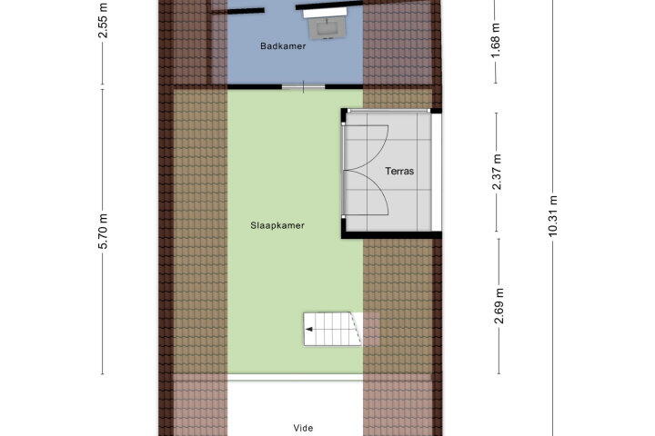 Plattegrond – Hamstraat 22, Grave