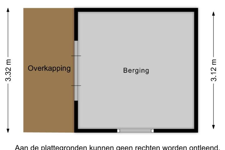 Plattegrond – Hamwijck 45, Boskoop