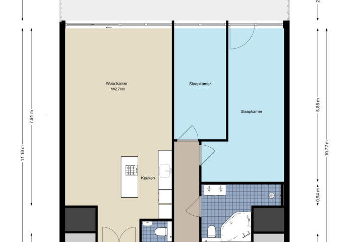 Plattegrond – Handelsweg 39 22, Amstelveen