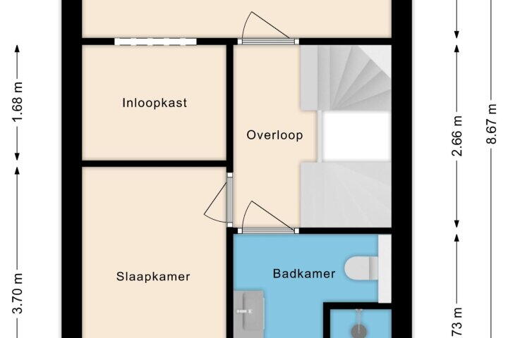 Plattegrond – Han Tromplaan 14, Beverwijk