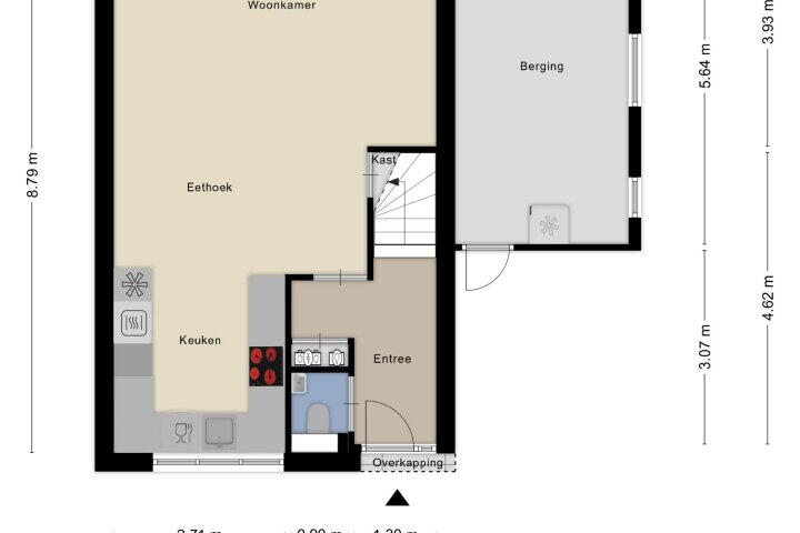 Plattegrond – Haringvlietlaan 38, Lelystad