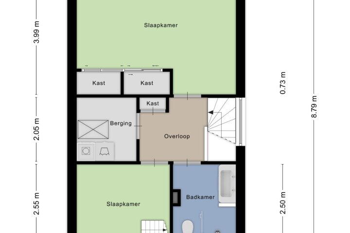 Plattegrond – Haringvlietlaan 38, Lelystad