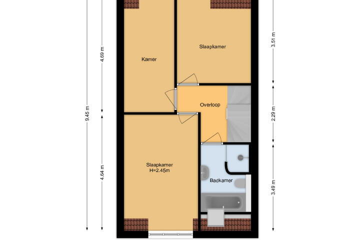 Plattegrond – Harry Diesfeldtlaan 6, Den Haag