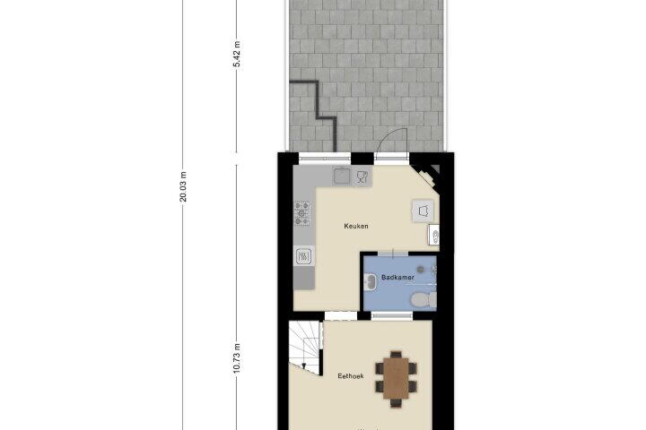 Plattegrond – Hartenstraat 18, Den Helder