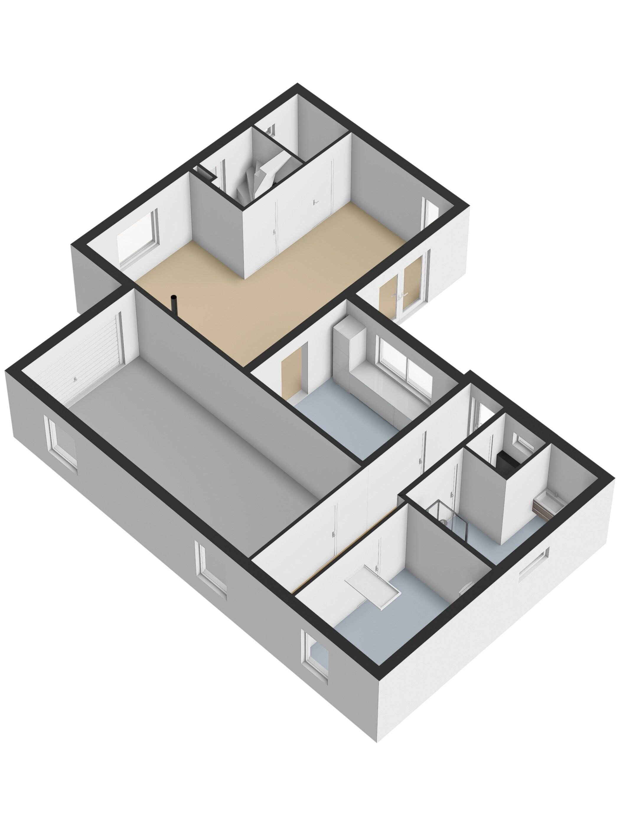 Plattegrond 4 - Haspelstraat 26, Hoeven