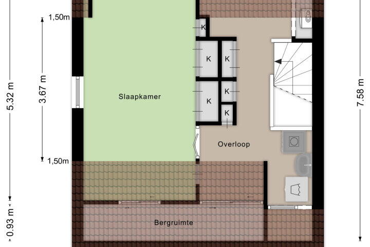 Plattegrond – Hatertseveldweg 290, Nijmegen