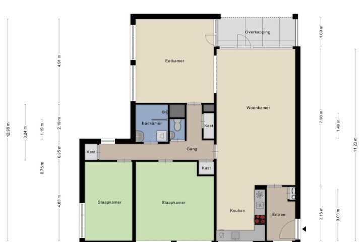 Plattegrond – Havenhoofd 112, Almere