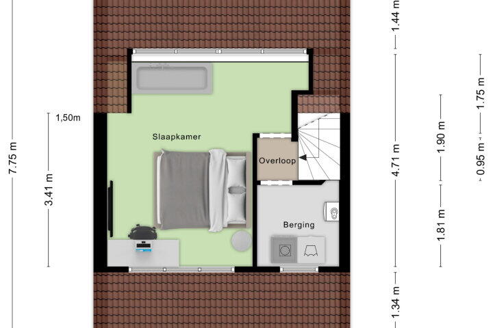 Plattegrond – Haverberg 22, Roosendaal