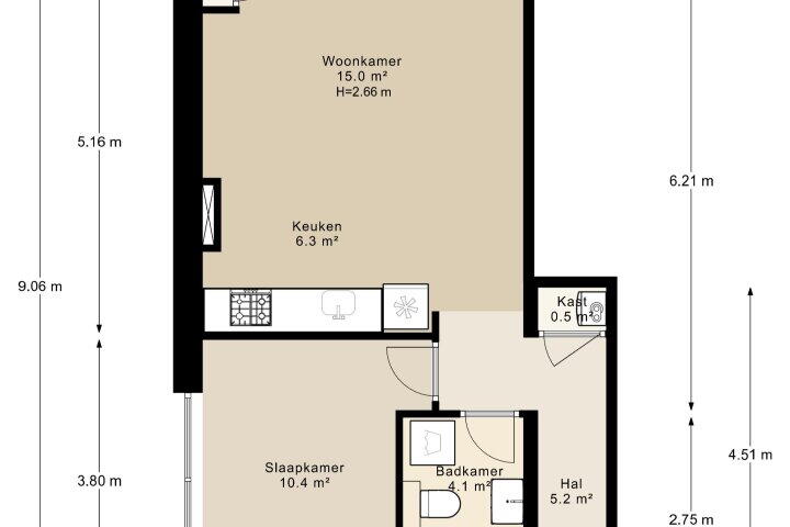 Plattegrond – Havikshorst 144, Amsterdam