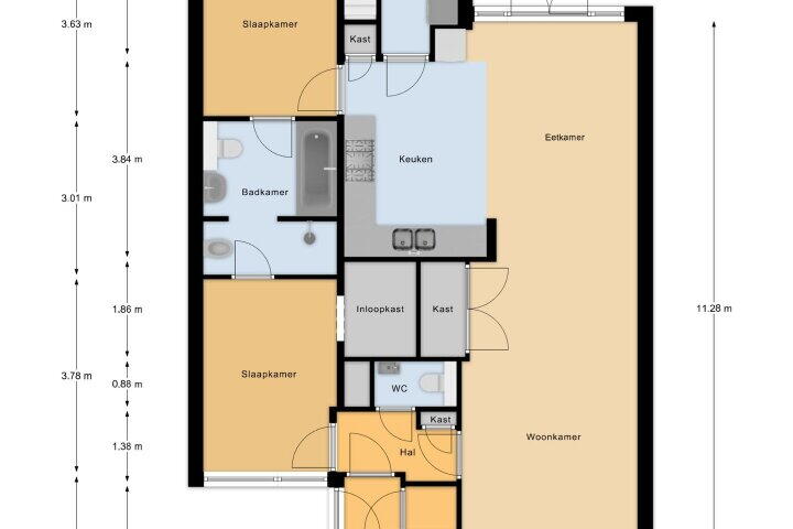 Plattegrond – Havikskruid 23, Zeewolde