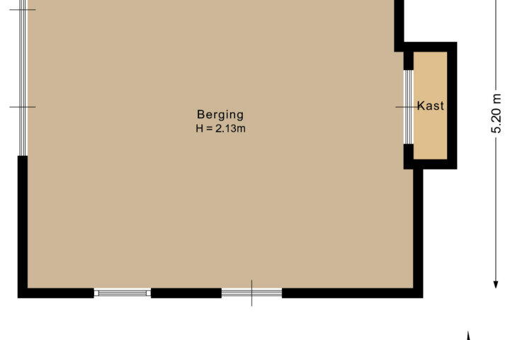 Plattegrond – Havikstraat 36, Wijchen