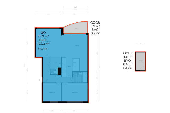Plattegrond – Haya van Somerenlaan 46, Amstelveen