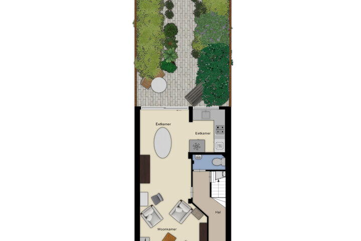 Plattegrond – Hazelaarstraat 75, Arnhem