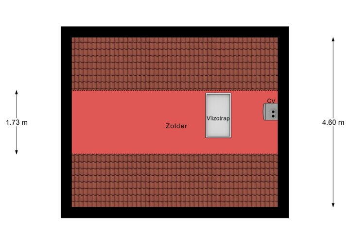 Plattegrond – Hazenpad 66, Neerkant