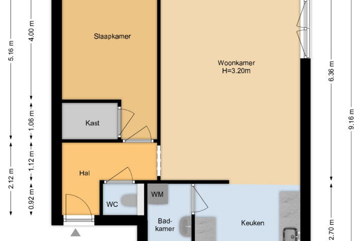 Plattegrond – Hazerswoudestraat 346, Zoetermeer