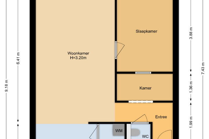 Plattegrond – Hazerswoudestraat 348, Zoetermeer