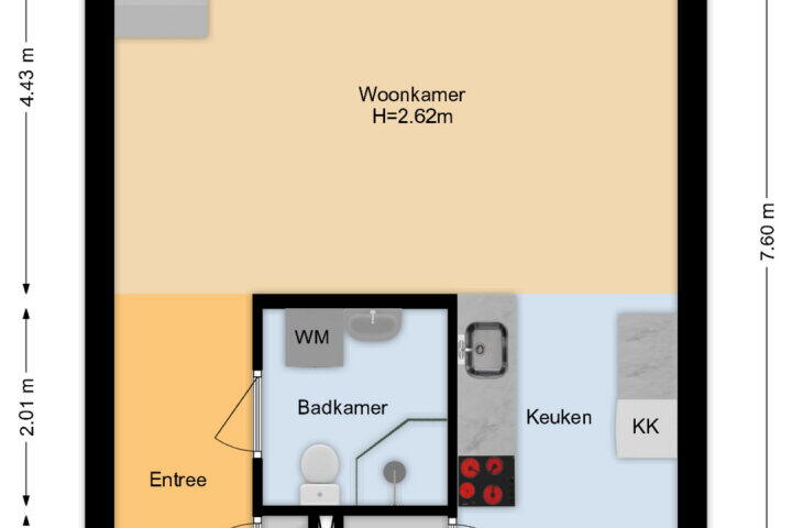 Plattegrond – Hebriden 213, Zoetermeer