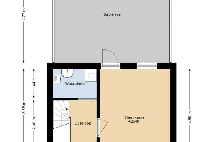 Plattegrond – Hebridenstraat 56, Almere