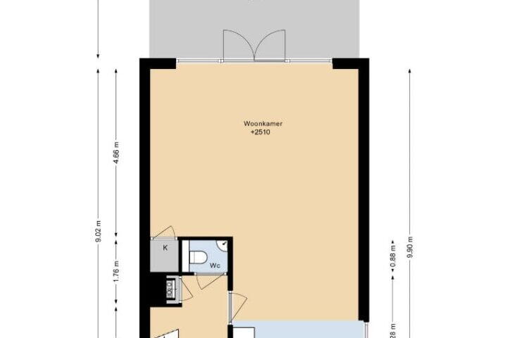 Plattegrond – Hebridenstraat 56, Almere