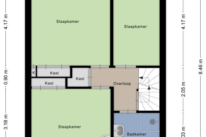Plattegrond – Heemskerkerweg 226, Beverwijk