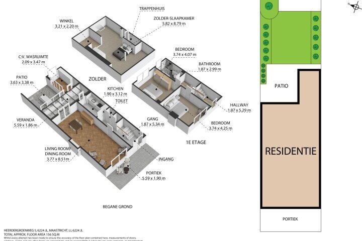 Plattegrond – Heerder Groenweg 5, Maastricht